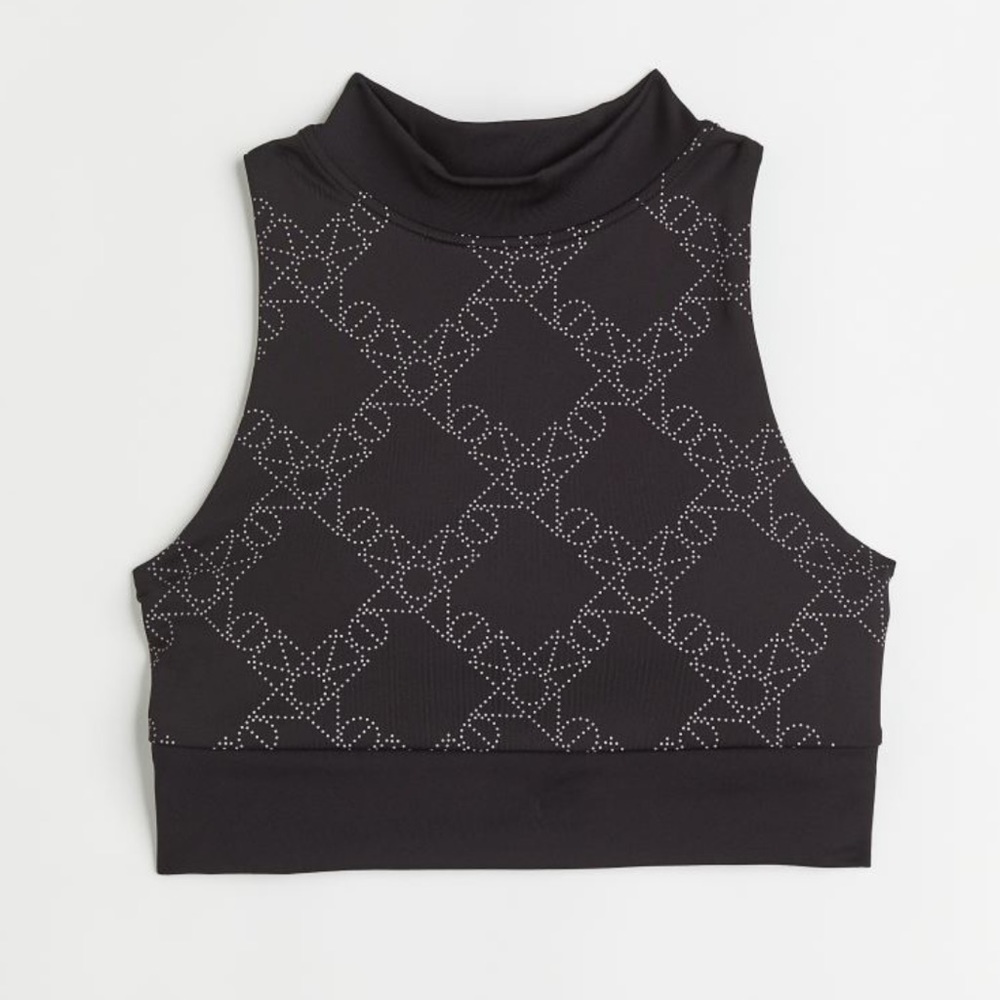 NWOT H&M Monogram-Print Sports Bra